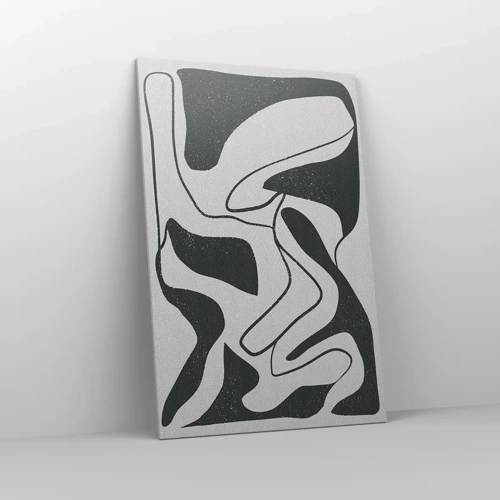 Obraz na plátně - Abstraktní hra v labyrintu - 80x120 cm