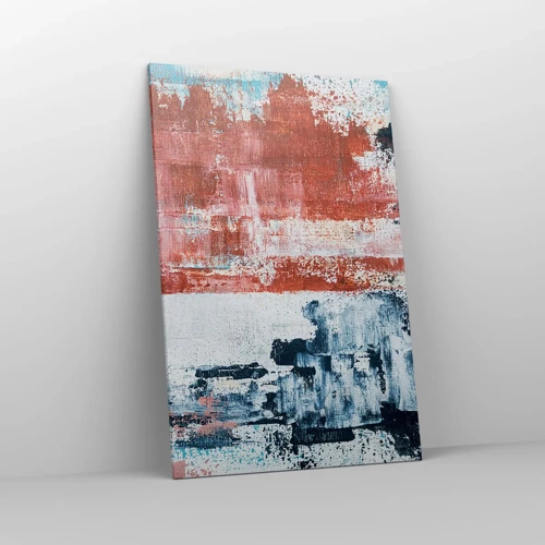 Obraz na plátně - Abstraktní půl na půl - 80x120 cm