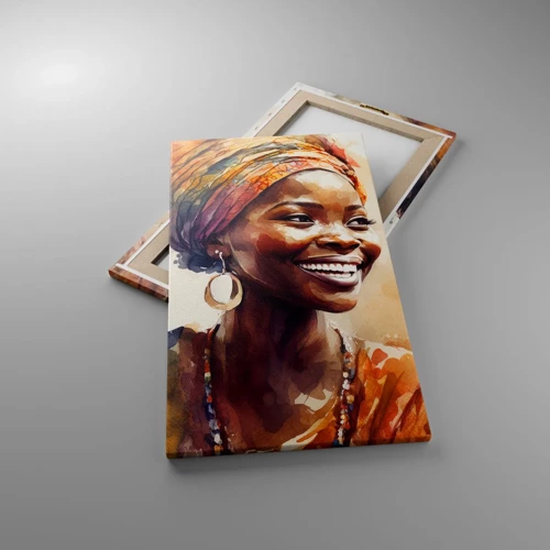 Obraz na plátně - Africká královna - 45x80 cm