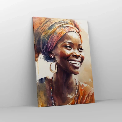Obraz na plátně - Africká královna - 70x100 cm