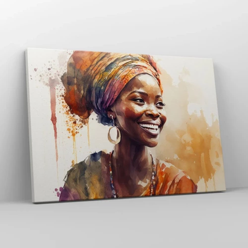 Obraz na plátně - Africká královna - 70x50 cm