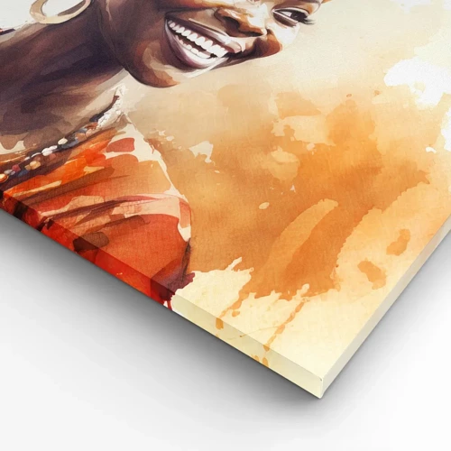 Obraz na plátně - Africká královna - 70x50 cm