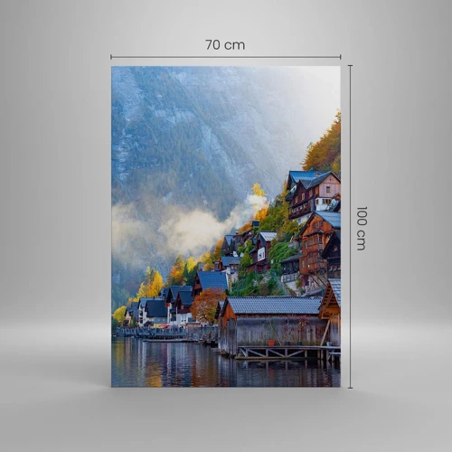 Obraz na plátně - Alpská krajina - 70x100 cm