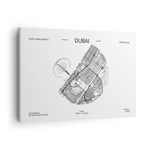 Obraz na plátně - Anatomie Dubaje - 70x50 cm