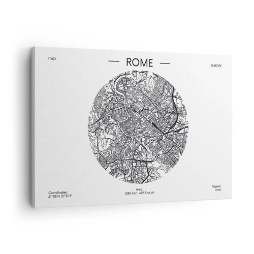 Obraz na plátně - Anatomie Říma - 70x50 cm