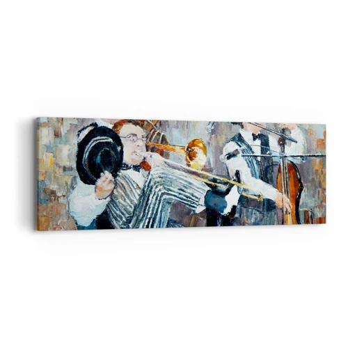 Obraz na plátně - Celý tento jazz - 90x30 cm