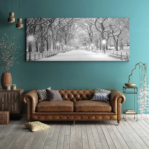 Obraz na plátně - Čtyři roční období – zima - 90x30 cm