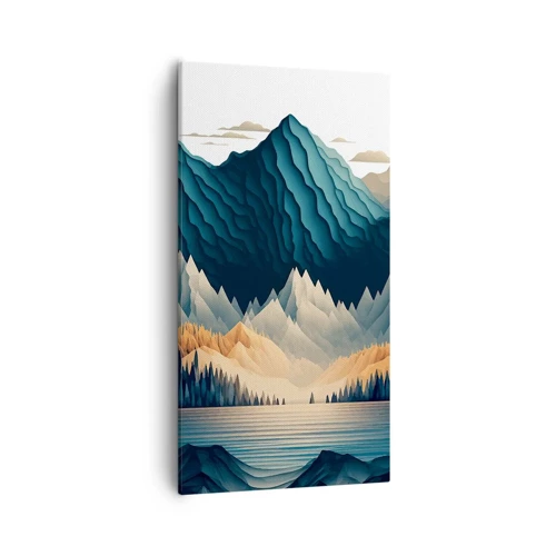 Obraz na plátně - Dokonalá horská krajina - 55x100 cm