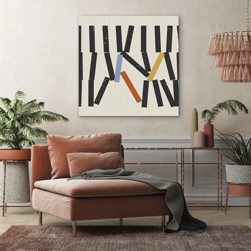 Obraz na plátně - Domino – kompozice - 30x30 cm