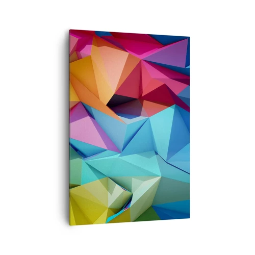 Obraz na plátně - Duhové origami - 70x100 cm