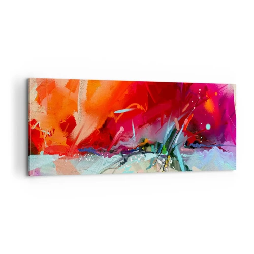 Obraz na plátně - Exploze světel a barev - 100x40 cm