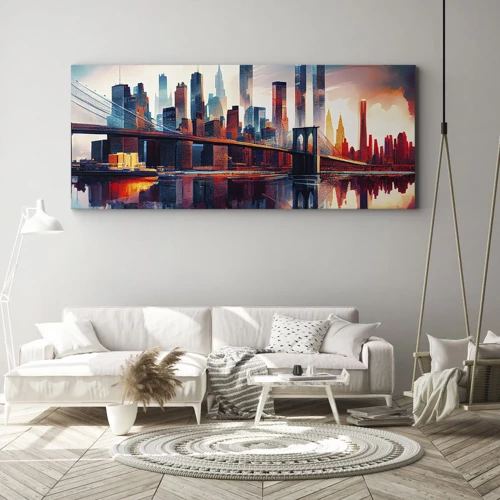 Obraz na plátně - Famózní New York - 100x40 cm