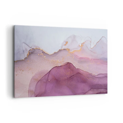 Obraz na plátně - Fialové a lilové vlny - 120x80 cm