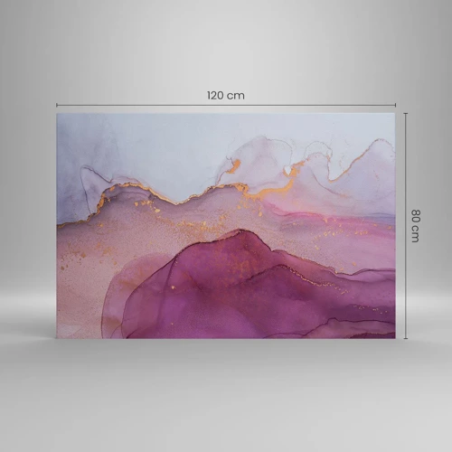 Obraz na plátně - Fialové a lilové vlny - 120x80 cm