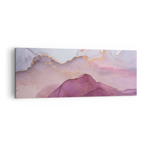 Obraz na plátně - Fialové a lilové vlny - 140x50 cm