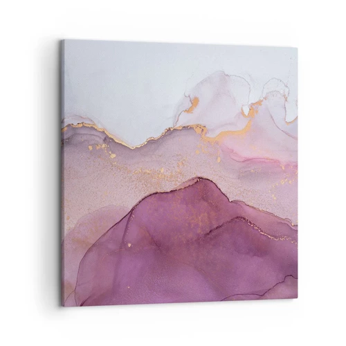 Obraz na plátně - Fialové a lilové vlny - 50x50 cm