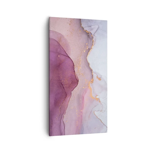 Obraz na plátně - Fialové a lilové vlny - 55x100 cm