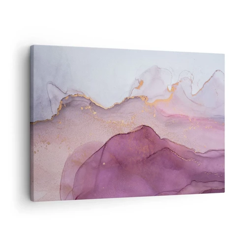 Obraz na plátně - Fialové a lilové vlny - 70x50 cm