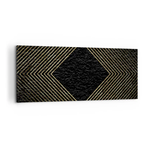 Obraz na plátně - Geometrie ve stylu glamour - 100x40 cm