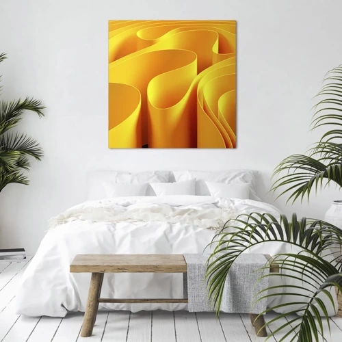 Obraz na plátně - Jako sluneční vlny - 70x70 cm
