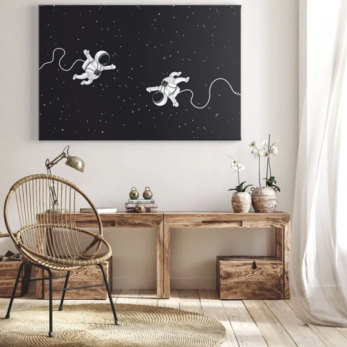 Obraz na plátně - Kosmický tanec - 70x50 cm