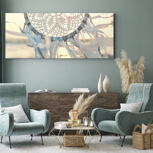 Obraz na plátně - Krajkový totem - 120x50 cm