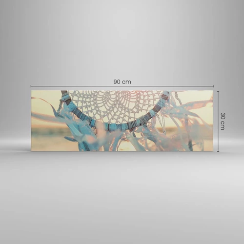 Obraz na plátně - Krajkový totem - 90x30 cm