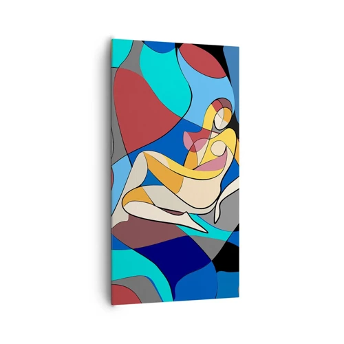 Obraz na plátně - Kubistický akt - 65x120 cm