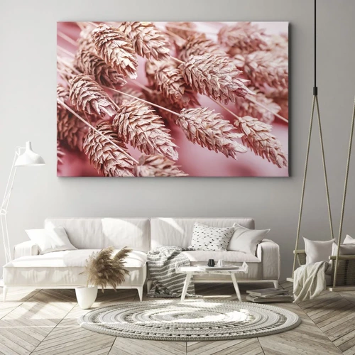 Obraz na plátně - Květinová kaskáda v růžové - 70x50 cm