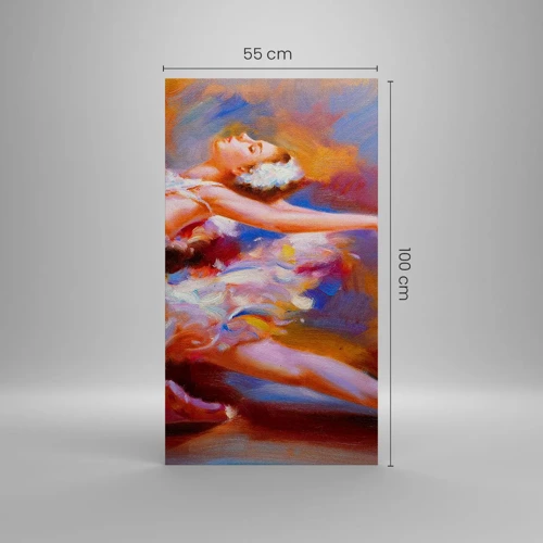 Obraz na plátně - Labutí elegance - 55x100 cm