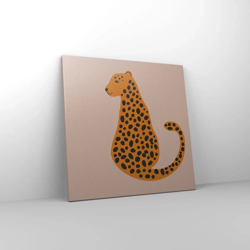 Obraz na plátně - Leopardní vzor je v módě - 50x50 cm