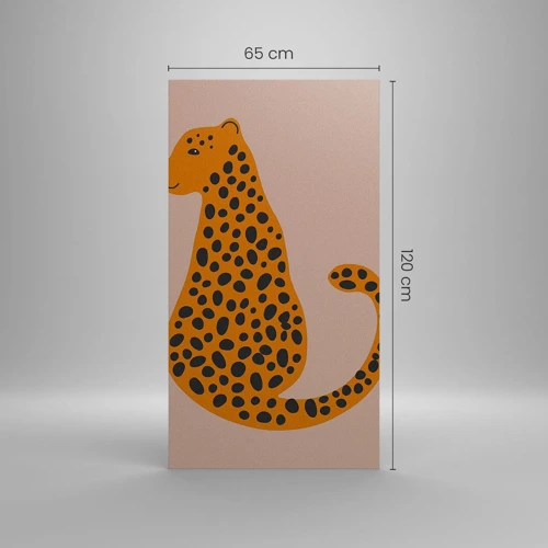 Obraz na plátně - Leopardní vzor je v módě - 65x120 cm