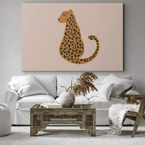Obraz na plátně - Leopardní vzor je v módě - 70x50 cm