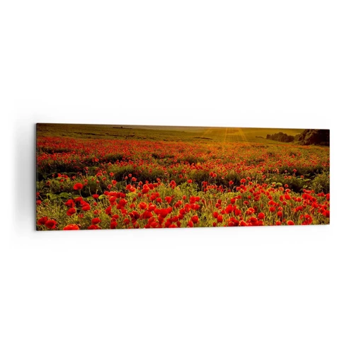 Obraz na plátně - Mezi vlnami šumících luk, mezi záplavou květů - 160x50 cm