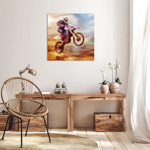Obraz na plátně - Motocyklová závrať - 30x30 cm