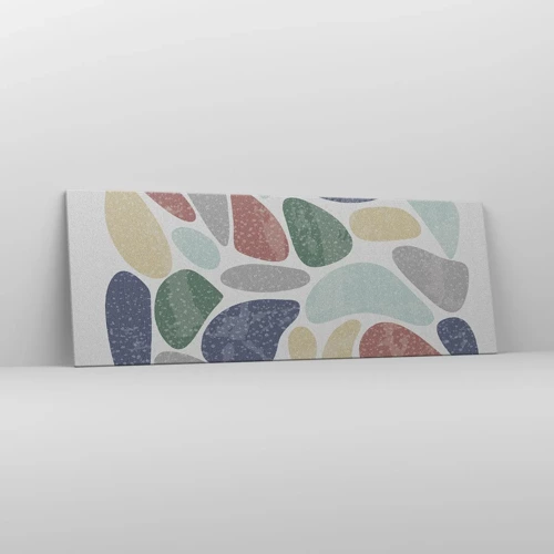 Obraz na plátně - Mozaika práškových barev - 140x50 cm