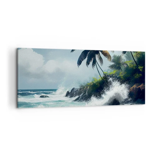 Obraz na plátně - Na tropickém pobřeží - 100x40 cm