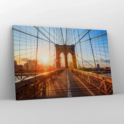 Obraz na plátně - Na zlatém mostě - 120x80 cm