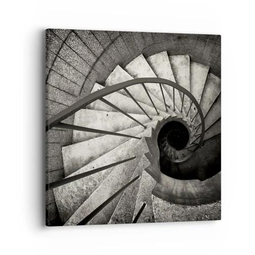 Obraz na plátně - Nahoru po schodech, dolů po schodech - 40x40 cm