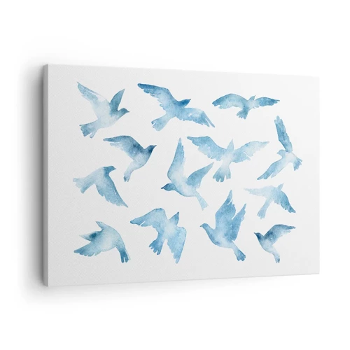 Obraz na plátně - Nebeští ptáci - 70x50 cm