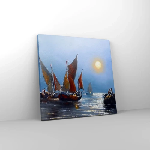 Obraz na plátně - Noční rybolov - 30x30 cm