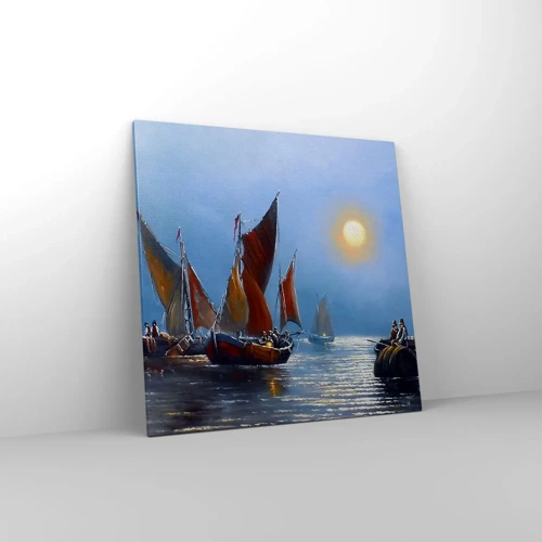 Obraz na plátně - Noční rybolov - 70x70 cm