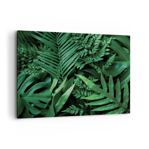 Obraz na plátně - Objaté v zeleni - 100x70 cm