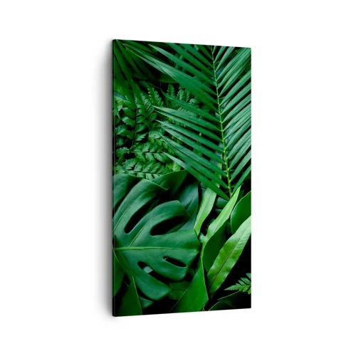 Obraz na plátně - Objaté v zeleni - 45x80 cm