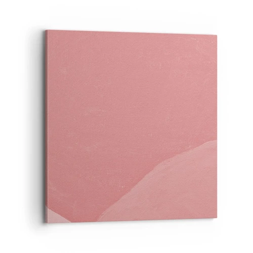 Obraz na plátně - Organická kompozice v růžové - 70x70 cm
