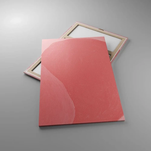 Obraz na plátně - Organická kompozice v růžové - 80x120 cm