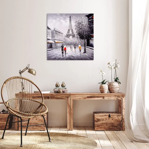 Obraz na plátně - Pařížská procházka - 40x40 cm