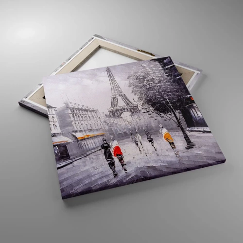 Obraz na plátně - Pařížská procházka - 50x50 cm