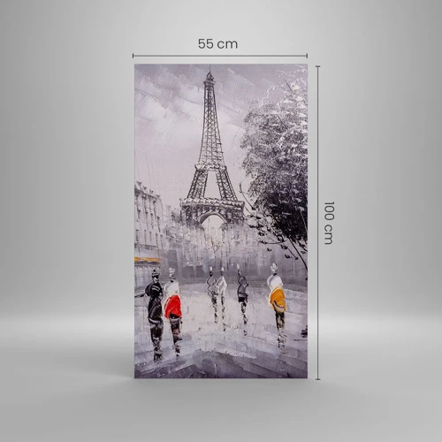 Obraz na plátně - Pařížská procházka - 55x100 cm