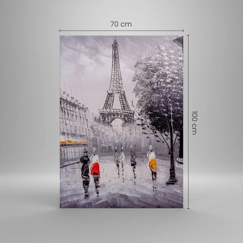 Obraz na plátně - Pařížská procházka - 70x100 cm